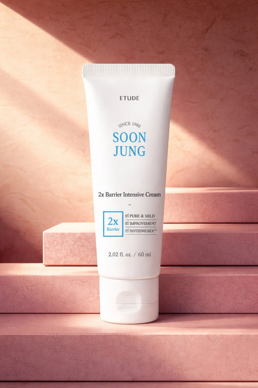 ETUDE SoonJung 2X Intensive Barrier Repair Cream | Panthenol & Madecassoside Moisturizer for Sensitive Skin, Hydration & Soothing Care, Korean Skincare 2.02 fl oz
