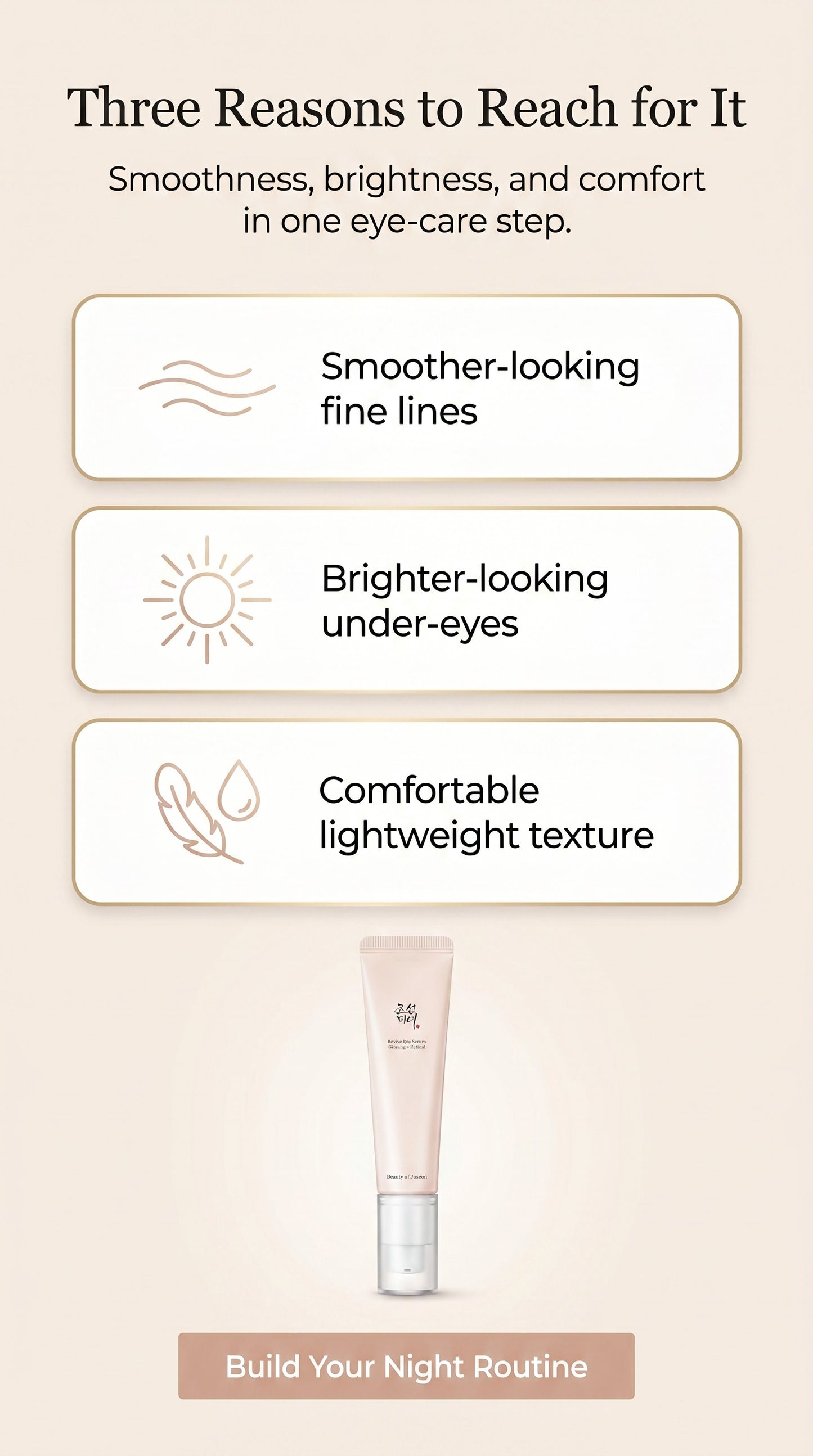 Revive Retinal Niacinamide Eye Serum with Ginseng | Korean Preventive Anti-Aging Eye Care for Fine Lines, Puffy Eye Bags, Dark Circles & Brighter-Looking Skin, 30ml
