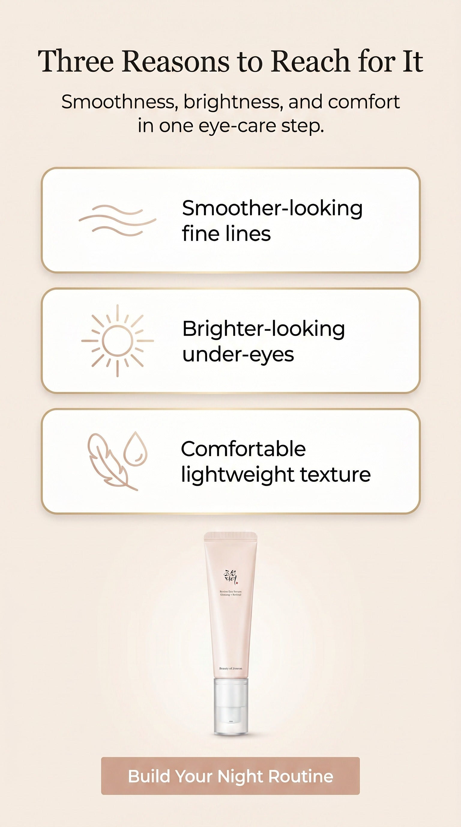 Revive Retinal Niacinamide Eye Serum with Ginseng | Korean Preventive Anti-Aging Eye Care for Fine Lines, Puffy Eye Bags, Dark Circles & Brighter-Looking Skin, 30ml