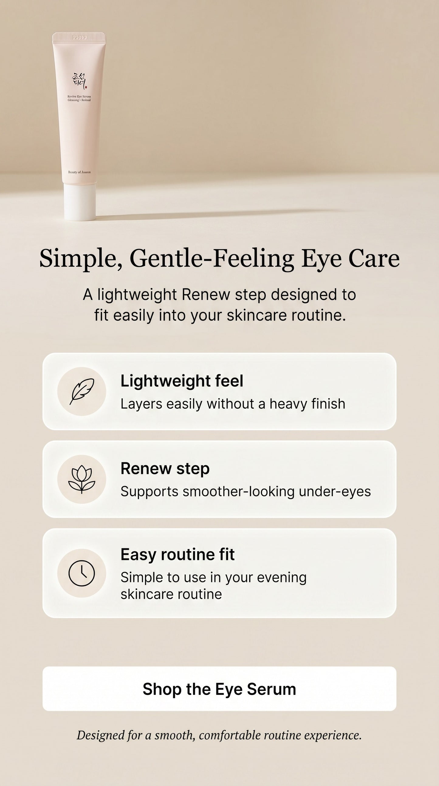 Revive Retinal Niacinamide Eye Serum with Ginseng | Korean Preventive Anti-Aging Eye Care for Fine Lines, Puffy Eye Bags, Dark Circles & Brighter-Looking Skin, 30ml
