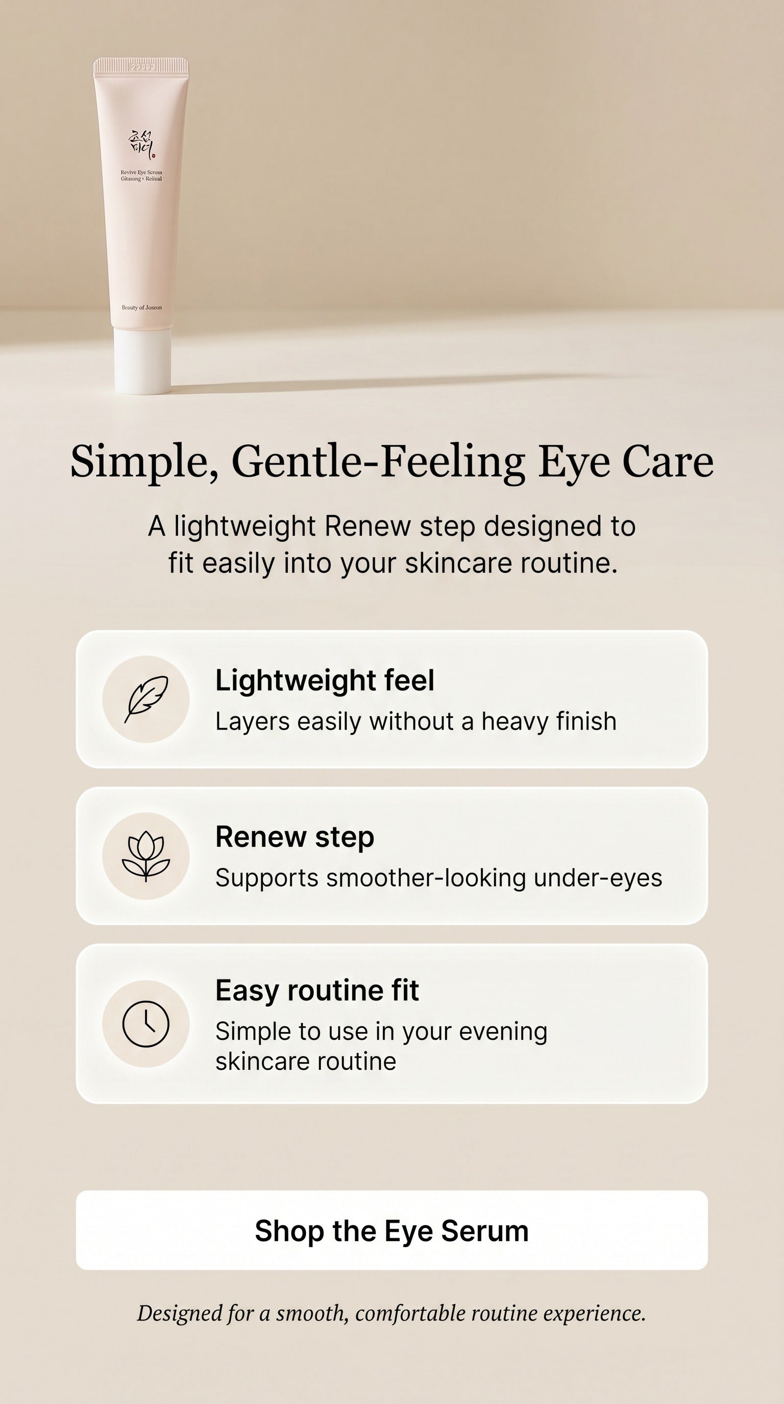 Revive Retinal Niacinamide Eye Serum with Ginseng | Korean Preventive Anti-Aging Eye Care for Fine Lines, Puffy Eye Bags, Dark Circles & Brighter-Looking Skin, 30ml