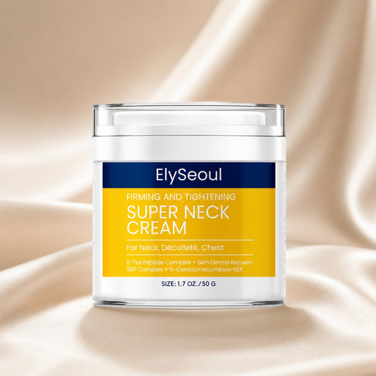 Korean Peptide Neck Cream for Firming-Looking Skin | Anti-Aging Neck & Décolleté Moisturizer for Crepey Texture, Fine Lines, Wrinkles & Dryness