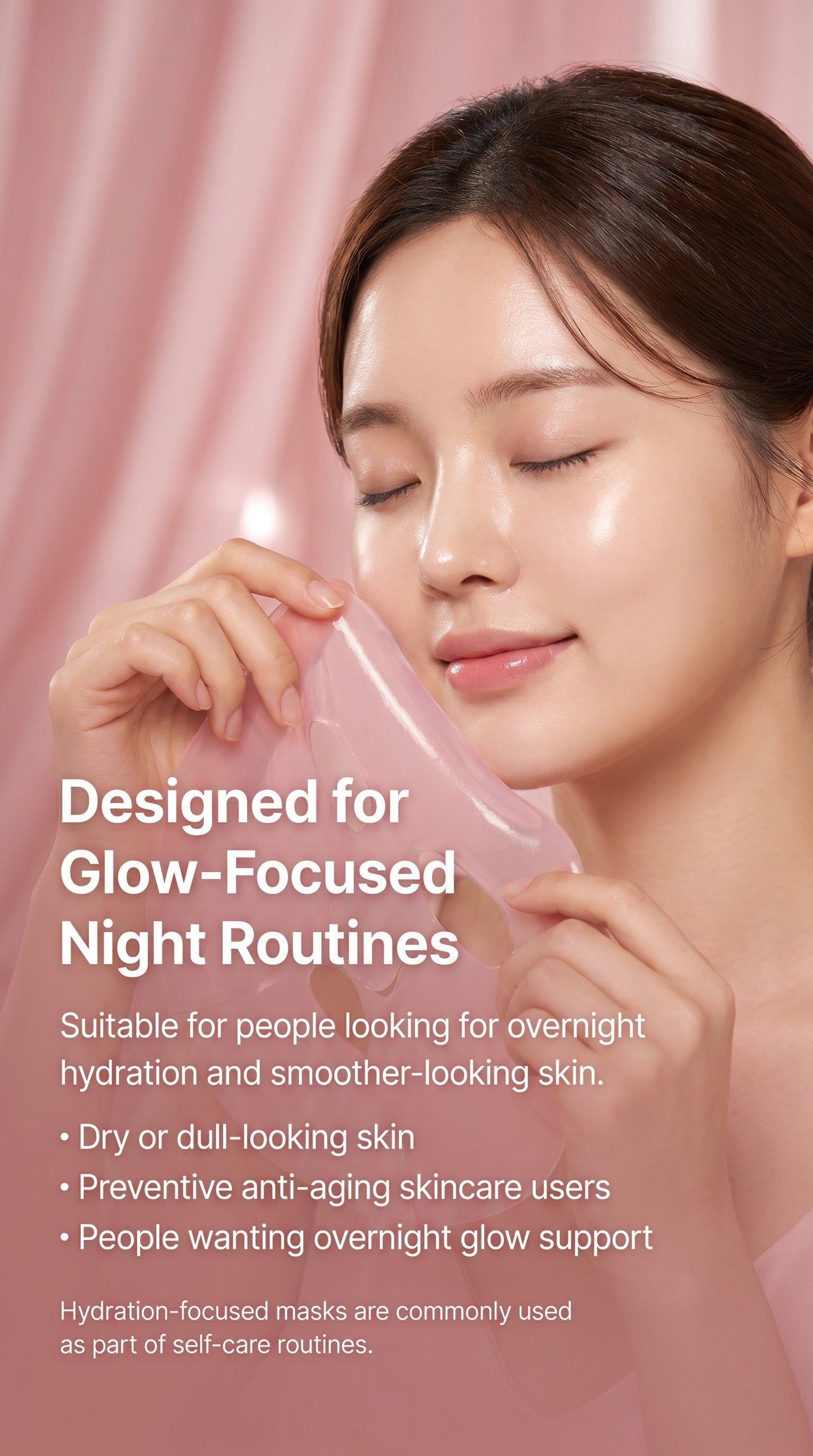 Jelly Gel Mask with Salmon DNA PDRN & Pink Collagen | Korean Overnight Face Mask for Glass Glow Skin, Hydration, Elasticity, Firmness & Moisture Care | 28g x 4