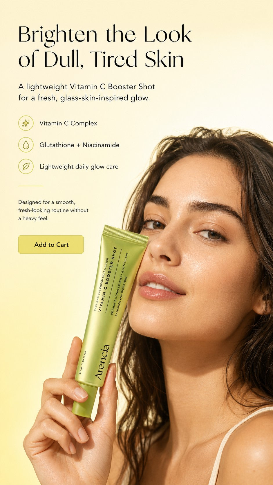 Vitamin C Booster Shot Serum with Glutathione, Niacinamide & Vitamin E | Brightening Glow Serum for Dullness, Uneven-Looking Tone, Fine Lines & Glass Skin | Korean Skincare 30ml