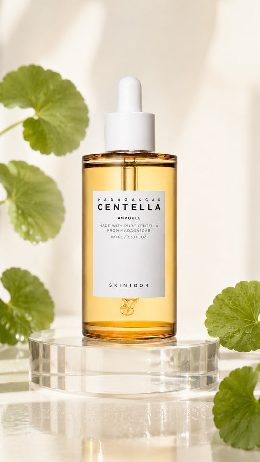 SKIN1004 Madagascar Centella Ampoule | Korean Hydrating Face Serum for Sensitive Skin, Redness-Prone Appearance, Skin Balance & Healthy Glow | Lightweight Centella Asiatica Serum, 100ml