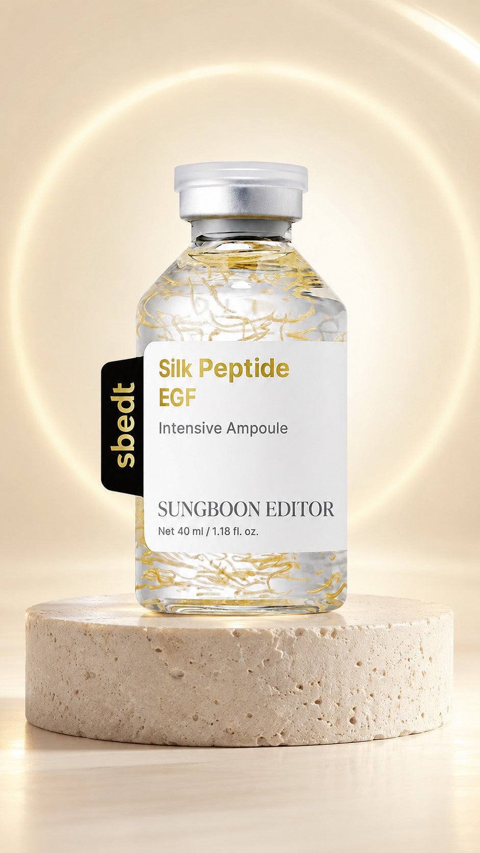 Glow Intensive Deep Collagen Silk Peptide EGF Ampoule, Copper Peptides Serum for Face with Multi Peptides, Hydrating Korean Skincare Facial Serum for Smooth-Looking Skin, 1.35 Fl Oz