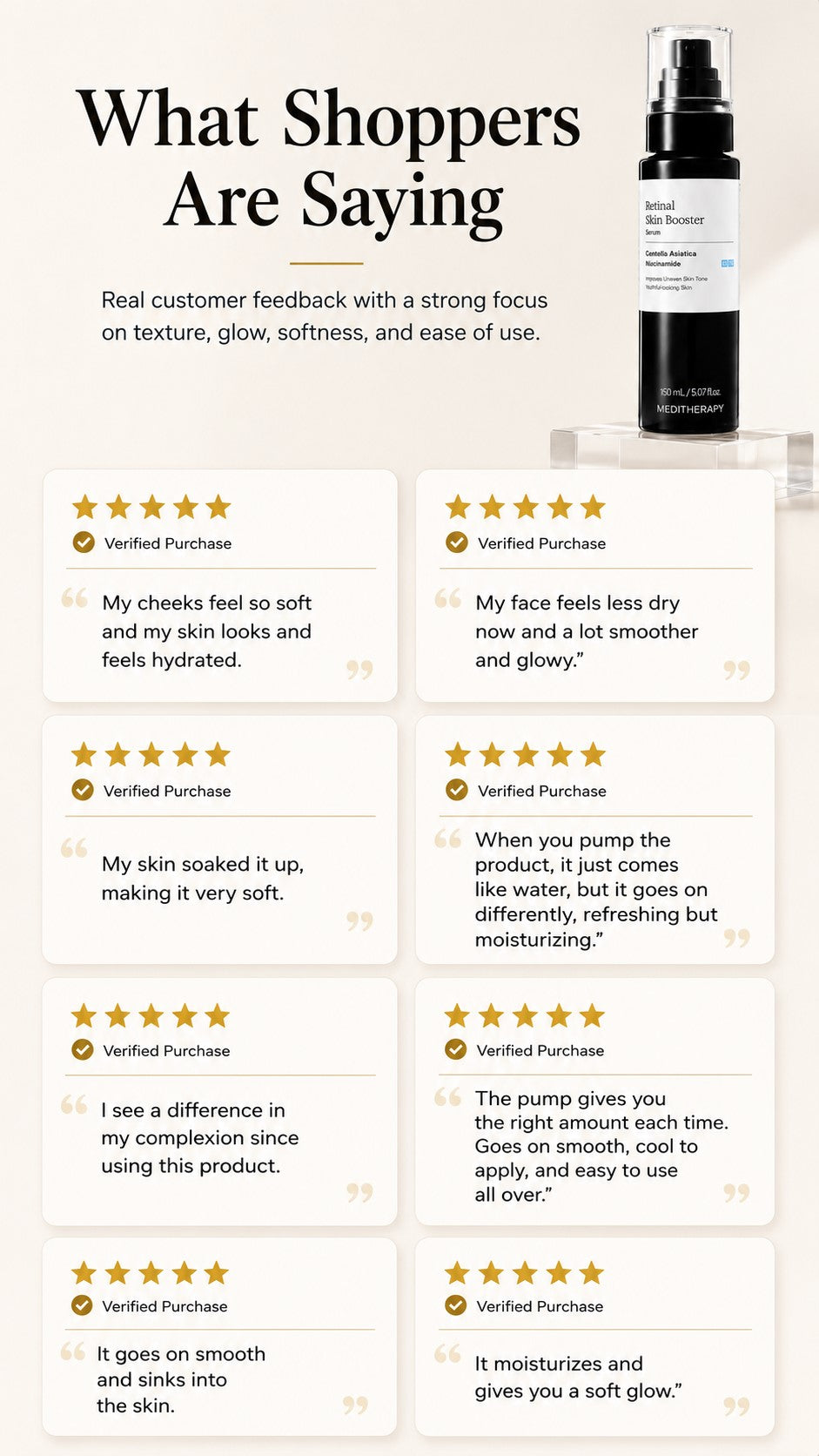 MEDITHERAPY Retinal Skin Booster Serum – Retinaldehyde & Niacinamide: For Dark Spots & Uneven Tone