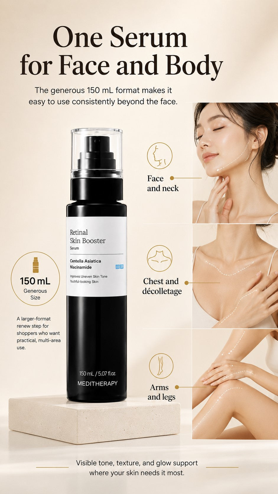 MEDITHERAPY Retinal Skin Booster Serum – Retinaldehyde & Niacinamide: For Dark Spots & Uneven Tone