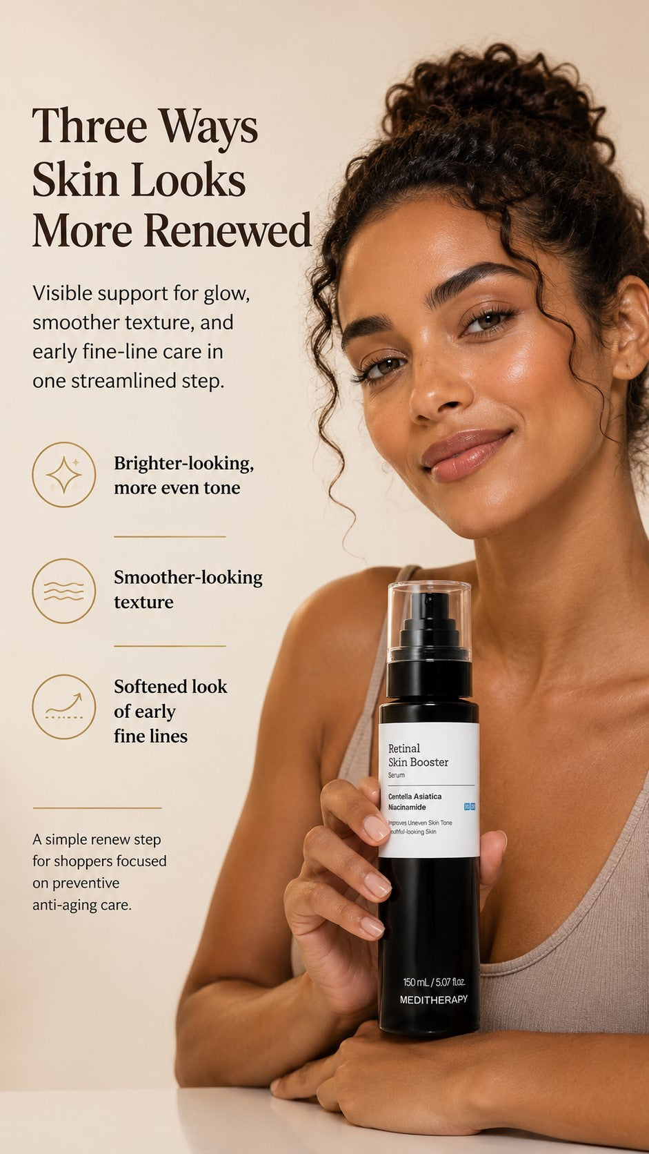 MEDITHERAPY Retinal Skin Booster Serum – Retinaldehyde & Niacinamide: For Dark Spots & Uneven Tone
