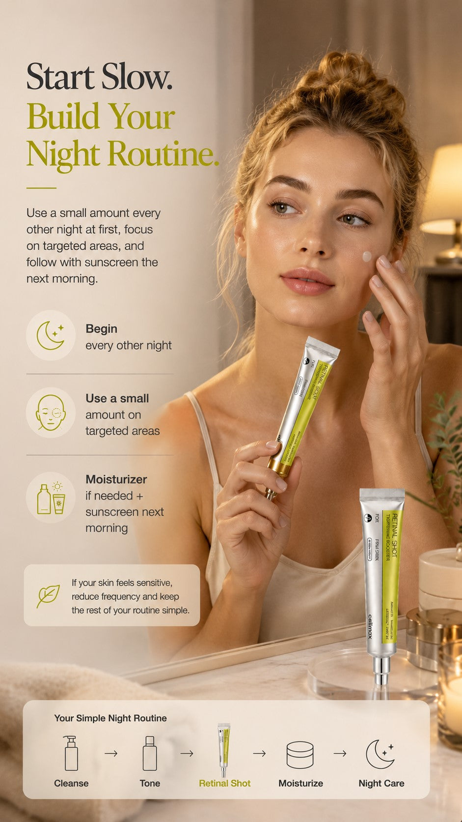 celimax Vita-A Retinal Shot Booster – 0.1% Retinal + 3% Matrixyl/Night treatment for fine lines, firmness, texture and enlarged-looking pores/For Fine Lines, Wrinkles, Firmness, Texture & Enlarged-Looking Pores
